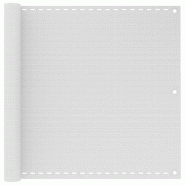VidaXL Écran de balcon Blanc 90x500 cm PEHD Modèle Terrasse Urbaine Plus - 310866