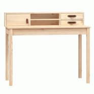 VidaXL Bureau 110x50x93 cm Bois massif Pin Modèle Orion Urbain - 823529
