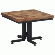 VidaXL Table basse 55x55x40 cm teck de récupération massif Modèle Helios Vent Plus - 358516
