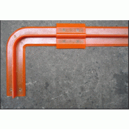 Angle pour Eco-Barrière permanente - finition tôle acier perforée - revêtement polyuréthane