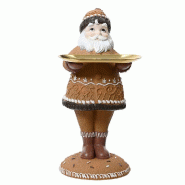 Bonhomme biscuits de Noël avec plateau 18x19x35 cm