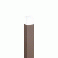 Borne D'Éclairage Extérieur Tower - Perenz, Avec Ampoule E27 Max. 20W, Ip54, Aluminium Peint, Acier Corten, Hauteur 60 Cm - marron 8023559548122