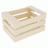 Cagette de présentation à poignées en bois 17x12x9cm - par 20