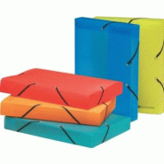 Exacompta Lot de 8 Boîte de classement EXABOX LINICOLOR polypro, dos de 60, coloris assortis (5) - 3130630059875