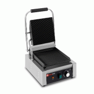 GOLDINOX Contact Grill Panini Rainuré Haut et Bas - 235 x 225 mm - inox 3701770824724
