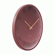 Horloge murale en métal Fuerte Dome rouge Karlsson - rouge 8714302772450 Horloge murale en métal Fuerte Dome rouge Karlsson - rouge 8714302772450