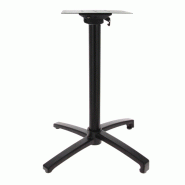 Piètement de table de restaurant aluminium noir rabattable Calvi - Piètement de table de restaurant aluminium noir rabattable Calvi -