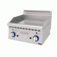 Plaque de cuisson gaz chrome dur – lisse – 7,4 kW – Série 600 – 63 x 65 cm – Réf. AKS-SGS-AGI-660-CR - AKS-SGS-AGI-660-CR