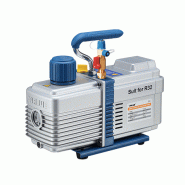Pompe à vide - 42 L/min - 1/5 HP - avec vacuomètre et électrovanne - compatible R32, R1234yf