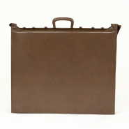Sac plastique brun 60% recyclé à poignées rigides 60 x 16 x 60 cm par 50