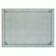 Set de table en pure cellulose 48g/m2 gris avec liseré 31x43cm - par 2000