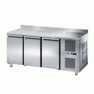 SOFRACA Table Réfrigérée Positive Gn 1/1 - 3 Portes - Prof 700 Mm - Avec Dosseret - Réf:TRG3P - TRG3P