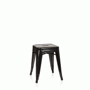 Tabouret VANTAGGIO métallique noir hjh OFFICE - noir métal 645000 Tabouret VANTAGGIO métallique noir hjh OFFICE - noir métal 645000