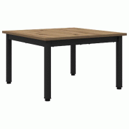 VidaXL Table basse Chêne artisan 60 x 60 x 36 cm Bois d'ingénierie Modèle Helios Prime Plus - 892559