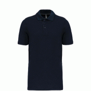 WK Designed To Work Polo DayToDay contrasté manches courtes homme Navy / Silver XXL 65% Polyester | 35% Coton - XXL 3663938183312