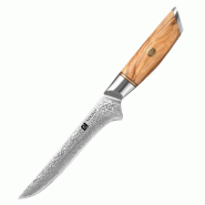 XinZuo - Couteau à désosser Damas - Série B37 Lan - multicolore B37-TG
