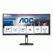 AOC V5 CU34V5C 86,4 cm (34") 3440 x 1440 pixels Wide Quad HD LED Noir AOC V5 CU34V5C 86,4 cm (34") 3440 x 1440 pixels Wide Quad HD LED Noir