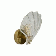 Applique murale en verre Shell 20 x 14 x 22 cm Mauro Ferretti - 8024609377150 Applique murale en verre Shell 20 x 14 x 22 cm Mauro Ferretti - 8024609377150
