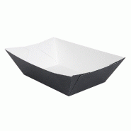 Barquette The Pack carton ondulé nano micro 1440g 13,5x8,5x6,2cm noir - par 600