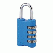 Cadenas à code, bagage, 30mm, anse acier nickelé, 4 chiffres - SP - multicolore 3150268710153 Cadenas à code, bagage, 30mm, anse acier nickelé, 4 chiffres - SP - multicolore 3150268710153