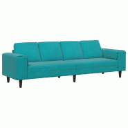 Canapé de salon Turquoise 250 x 188 x 76 cm Modèle Vega Master Nova - Matériau naturel 8721158899729