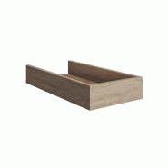 Casquette pour montant Totem 30x60x10cm - chêne Bardolino gris