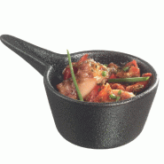 Casserole Eskoffié Sandy céramique 40 ml noir - par 144