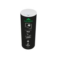 Collecteur de piles usagees 5,5l noir mural