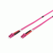 DIGITUS Câble de brassage multimode à fibre optique, OM4, LC / LC, LC Duplex - LC Duplex, 10 m - 4016032308843
