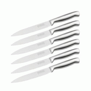 Ensemble de 6 Couteaux de cuisine universel 24 cm en tout Nirosta Star - gris Acier inoxydable 18/10 3176239931976 Ensemble de 6 Couteaux de cuisine universel 24 cm en tout Nirosta Star - gris Acier inoxydable 18/10 3176239931976