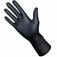 Gant nitrile non poudré noir taille s - 7,7gr 300 mm - bte 50 gants - 200001082