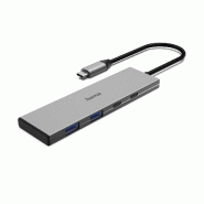 Hama 00200147 Hub USB-C 4 ports USB3.2 Gen2 10Gb/s PD Alu - 4047443542533