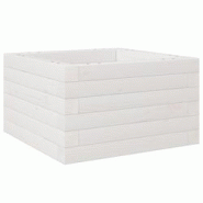 Helloshop26 - Jardinière bac lit surélevé plantes fleurs terrasse jardin 40 x 40 x 23 cm bois de pin massif blanc 02_0037525 - 3000214257938 Helloshop26 - Jardinière bac lit surélevé plantes fleurs terrasse jardin 40 x 40 x 23 cm bois de pin massif blanc 02_0037525 - 3000214257938