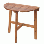 Mendler Table pliante HWC-L19, Table de jardin balcon, In-/Outdoor pliable Bois Acacia certifié FSC® 71x70x34cm - marron Bois massif 98576