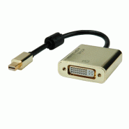 Roline gold 4k adaptateur mini displayport-dvi, minidp m - dvi f, retail blister_0
