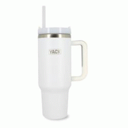 Yack - Gobelet Yack 1.2l En Acier Inoxydable Blanc Avec Couvercle Et Paille - 3256391030844 Yack - Gobelet Yack 1.2l En Acier Inoxydable Blanc Avec Couvercle Et Paille - 3256391030844
