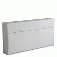 ARMOIRE LIT ESCAMOTABLE VERTIGO BLANC MAT COUCHAGE 90*200 CM