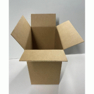 Caisse double cannelure 6 bouteilles brun 33.6x22.4x36 cm - par 15 pour expédition de bouteilles