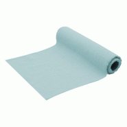 Chemin de table coton lavé bleu brume 30cm x 5m