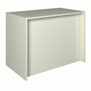 Comptoir Alias L120xP60xH90cm - blanc mat