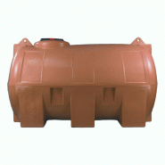 Cuve 1000l Aérienne De Récupération D'eau - Réservoir Horizontal Terracotta - Elbi Cho1000