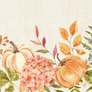 DUNI - Serviette ouate 40x40cm 4 plis Spicy Pumpkin 6x50 = 300 pièces - orange papier 211495