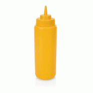 Flacon souple Ø 8 cm 0,95 ltr jaune polyéthylène lot de 6 - Was Germany - plastique 4044925163729