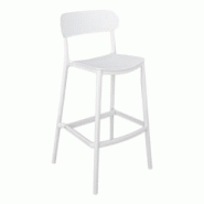 García de Pou Garcia de Pou 4 Unités - Tabouret Haut Avec Dossier 'Supra-Tek' 48,5X37X102 Cm Blanc Pp - blanc plastique polypropylène 270.51 García de Pou Garcia de Pou 4 Unités - Tabouret Haut Avec Dossier 'Supra-Tek' 48,5X37X102 Cm Blanc Pp - blanc plastique polypropylène 270.51