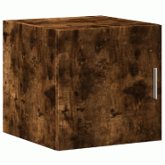 Helloshop26 - Armoire murale pratique gain de place salon chambre 40 x 42,5 x 40 cm en bois d'ingénierie chêne fumé 02_0049486 - Bois massif 300023