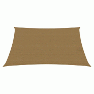Helloshop26 - Voile d'ombrage 160 g/m² taupe 4,5 x 4,5 m PEHD 02_0009319 - 3000503282726