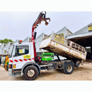 Mercedes ATEGO 1218 Camion benne grue grappin hayon