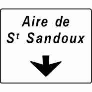 Panneau directionnel Da32a - Aire de repos - WP Signalisation - Résine thermoplastique - Made in France Panneau directionnel Da32a - Aire de repos - WP Signalisation - Résine thermoplastique - Made in France