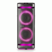 Pickering Enceinte Active Sonorisation WILDSPACE2 - 2000W, Bluetooth, USB/AUX, Lumière LED, TWS, 1 SUB 10" + 1 woofer 6,5" + 1 tweeter - 3666638037985