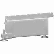 Pied en acier L20cm H15cm - blanc 9003